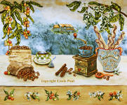 The Art of Coffee framed original painting