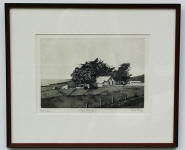 black and white art print - California