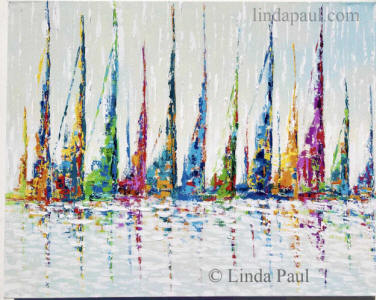 abstract sailboat paintings for sale