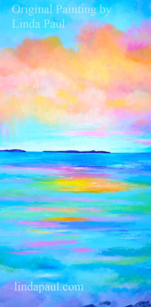 island west ocean art painting on canvas