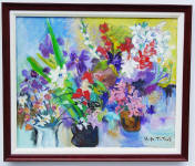 cheap oil paintings of flowers