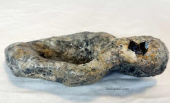 side view bonsai accent pot smoky quartz