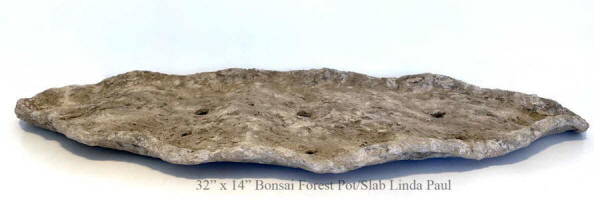 the wave extra long bonsai slab forest pot