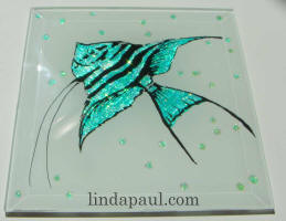 side view fish tile