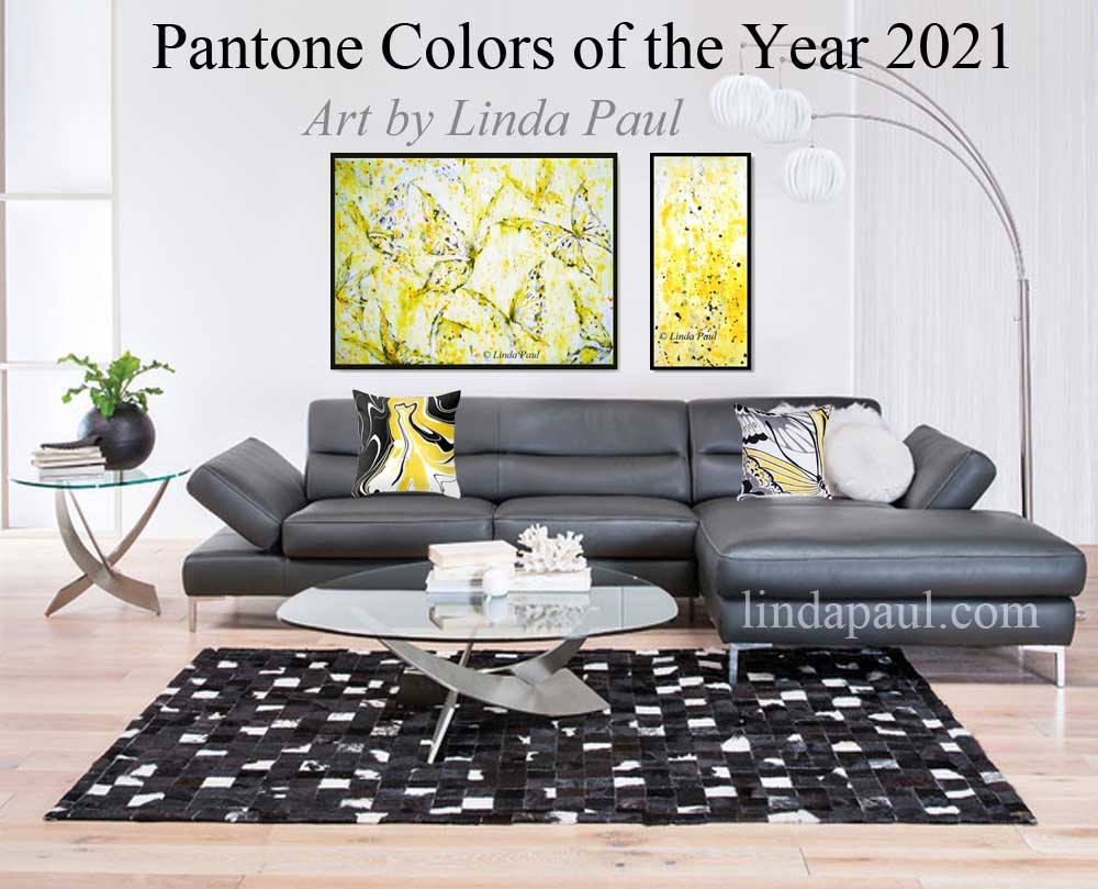 pantone color of the year 2021 Yellow and gray