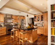 picture of entire maple kitchen