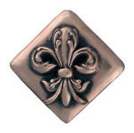 copper fleur de lis accent tile