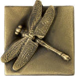 dragonfly tile in metal