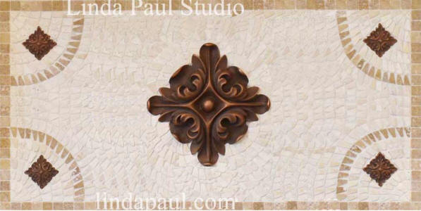 24 x 12 backsplash medallion