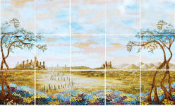 discount tile mural of Tuscany