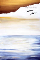 seabirds and ocean canvas art