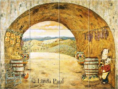 Tuscany Tile Mural