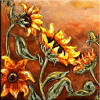 sunflowers accent tiles