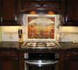 sunflowers backsplash by Linda Paul