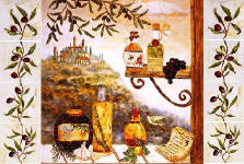 Tuscan Kitchen tile murals