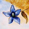 blue flower tile