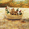 wine picnic basket tile