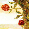 reversed rose tile