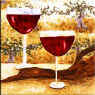wine glasses tile