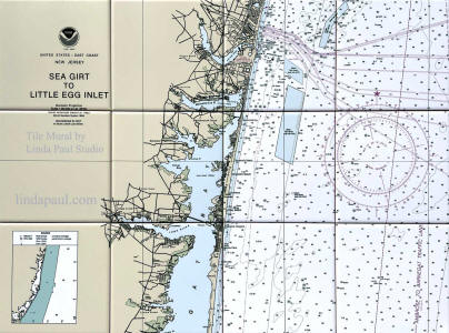 New Jersey nautical chart map tiles