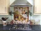 Discount tile murals - tuscan kitchen