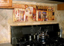 tuscan village installed mural