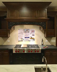 before picture of backsplash area