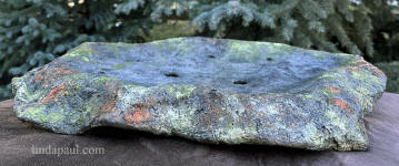 side view lichen bonsai slab