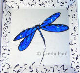 cobalt blue 4x4 dragonfly tile
