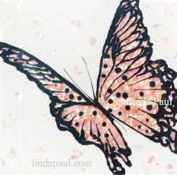 coral butterfly art