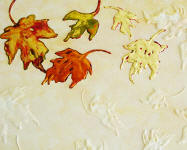 leaf painting in progress