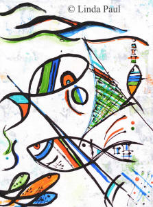 small picasso fish painting