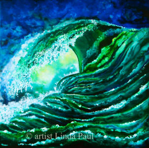 surfs up - hawaii art painting