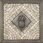 pineapple tile mosaic medallion