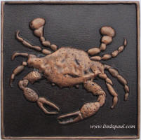 oil rubbed copper crab tile