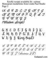 script font initials for monograms