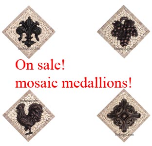 mosaic backsplash medallions on sale