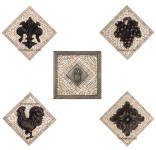 collection of small medallions for kitchen backsplash