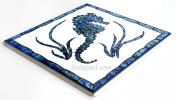side view seahorse tile