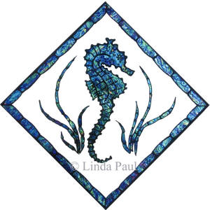 12 x 12 seahorse tile