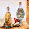 olive oil accent tile