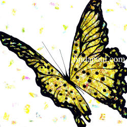 golden yellow butterfly
