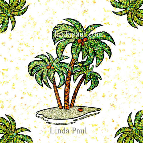 horizontal palm tree tile