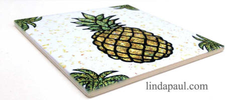 side view pineapple tile horizontal