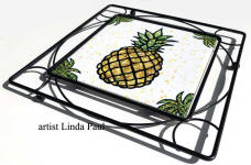 side view pineapple trivet